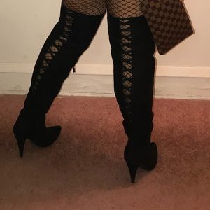 Thigh High Boots- Over The Knee- Black